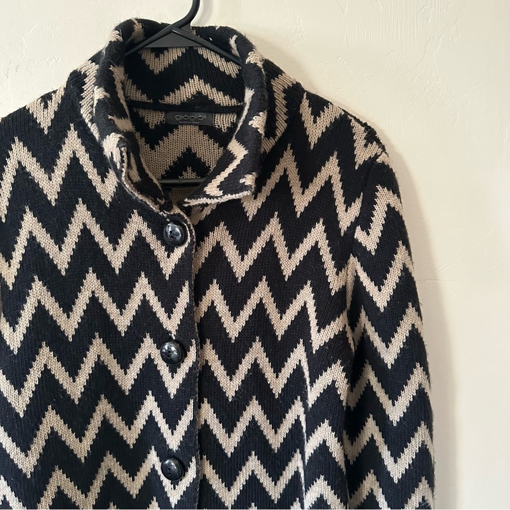 Giogio Italian Chevron Sweater Cardigan